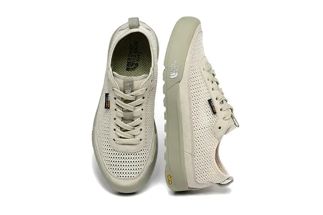 The North Face Tênis Lifestyle Bege Low-Top de Malha 16