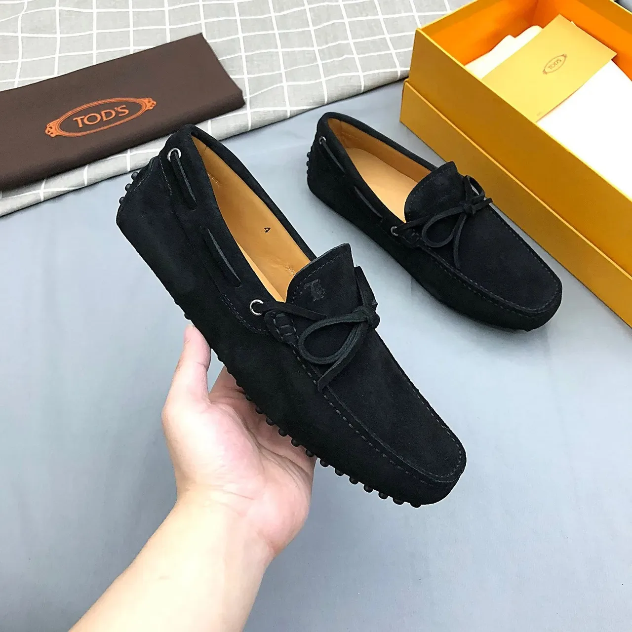 حذاء لوفر Tod's بوه أسود بيج سويد أبو علوة تفصيل 8