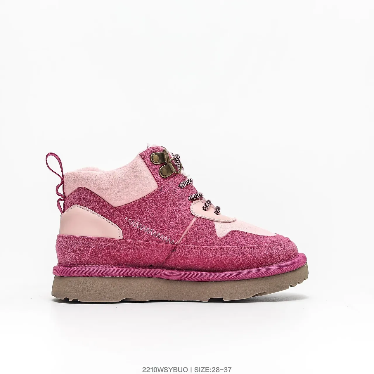 UGG Zapatillas Lifestyle Beige Rojo de Alto con Cordones 11