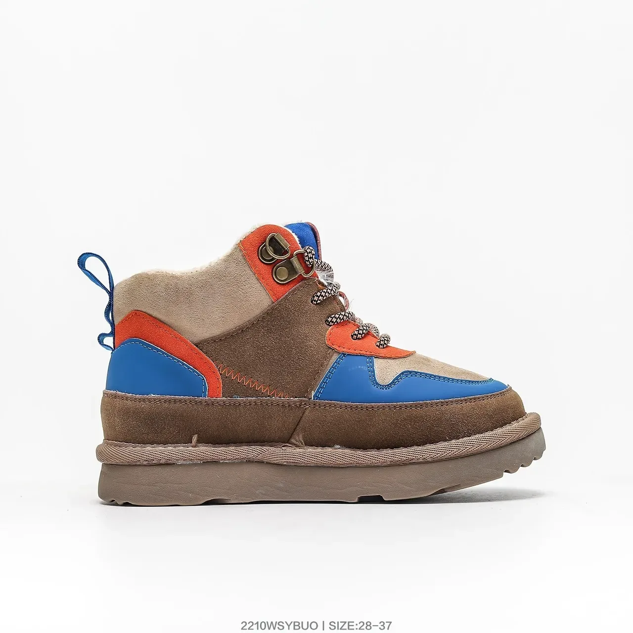 UGG Zapatillas Lifestyle Beige Rojo de Alto con Cordones 16