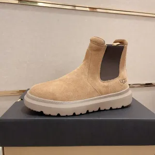 UGG Chelsea Boot Beige Brown Suede Upper Elastic Side Gussets Chelsea Boots — UGG hats & beanies supplier image