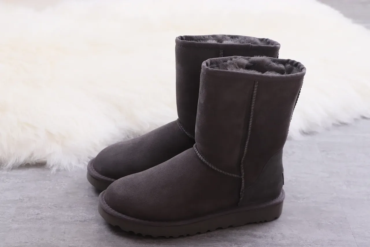 UGG Classic Charcoal Gray Snow Boots 10