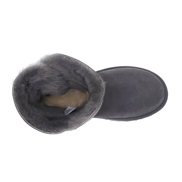 UGG Classic Short चारकोल ग्रे शियरलिंग लाइन्ड स्नो बूट 11
