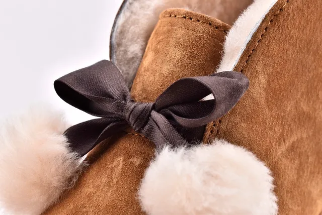 UGG Dakota بني أبيض سويد علوي مبطن بشيرلينج أحذية كاجوال 5