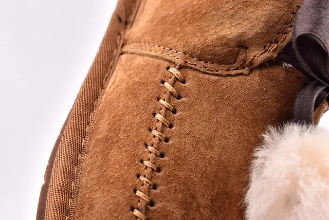 UGG Dakota بني أبيض سويد علوي مبطن بشيرلينج أحذية كاجوال 6