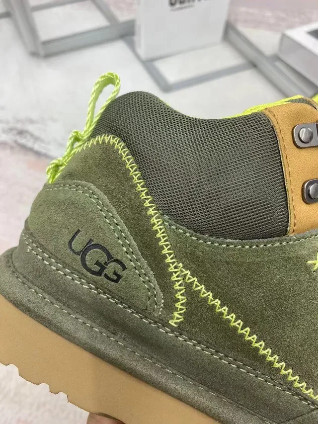 UGG Bottes de Randonnée en Daim Vert Olive et Lime 4