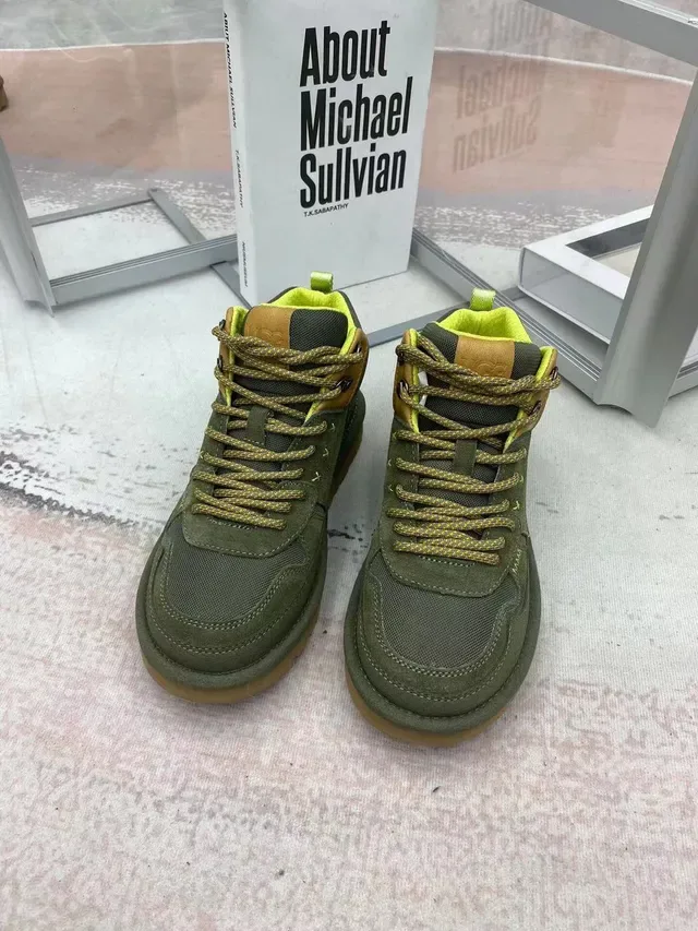 UGG Bottes de Randonnée en Daim Vert Olive et Lime 6