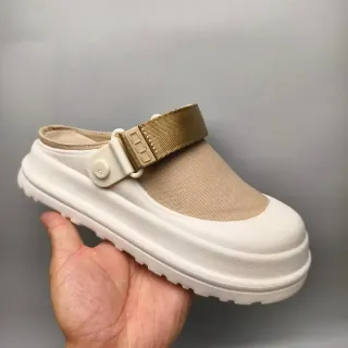 UGG Tasman Beige and Cream Platform Slipper