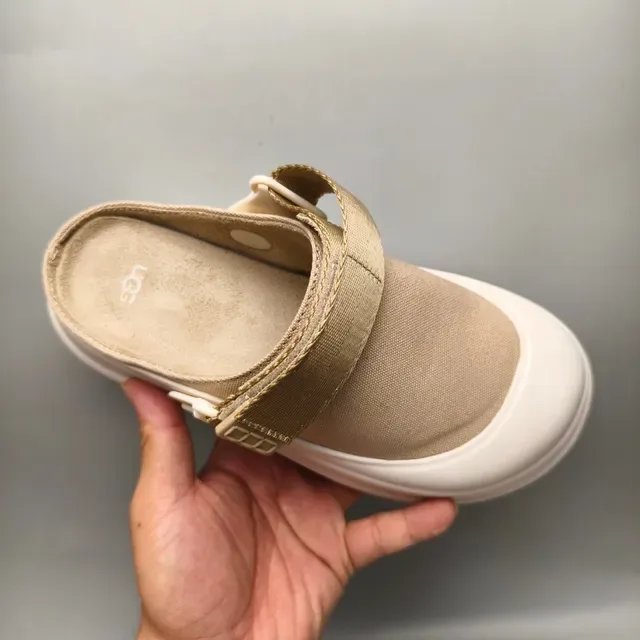 UGG Tasman Beige and Cream Platform Slipper 3