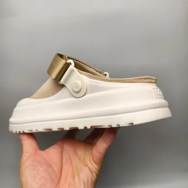 UGG Tasman Beige and Cream Platform Slipper 4
