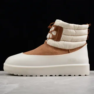 UGG Tasman 米棕 绗缝保暖领 麂皮雪地靴