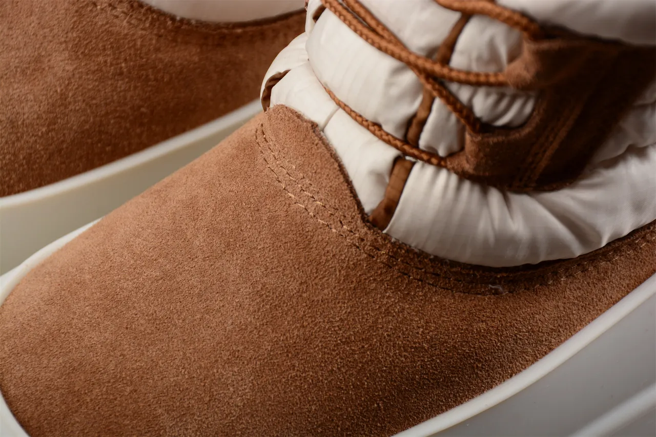 UGG Tasman 米棕 绗缝保暖领 麂皮雪地靴 6