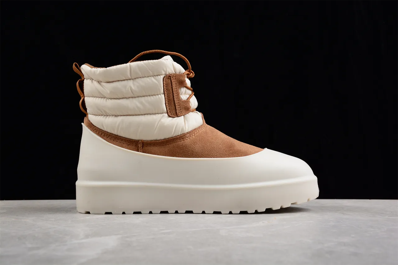 UGG Tasman 米棕 绗缝保暖领 麂皮雪地靴 10