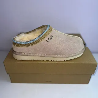 UGG Tasman Zapatillas de Casa Ante Beige Dorado Forro de Cordero