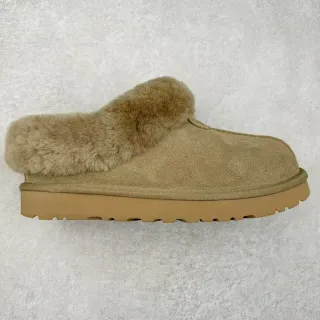 UGG Tasman Beige Shearling-Lined Suede Upper Casual Shoes