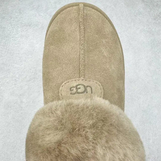UGG Tasman Beige Shearling-Lined Suede Upper Casual Shoes 4
