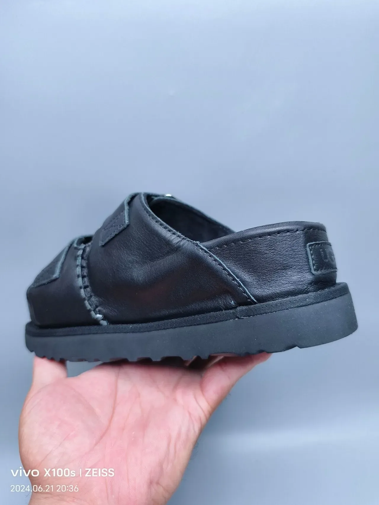 UGG Tasman Zapatillas Plataforma Negro Correa Doble 3