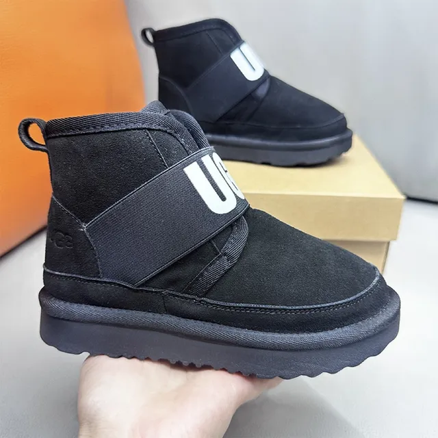 UGG Tasman Black Shearling-Lined Snow Boots 16
