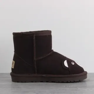 UGG Tasman भूरा जानवर चेहरा बर्फ के जूते