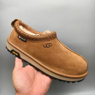 UGG Tasman Brown Beige Suede Upper Braided Collar Casual Shoes