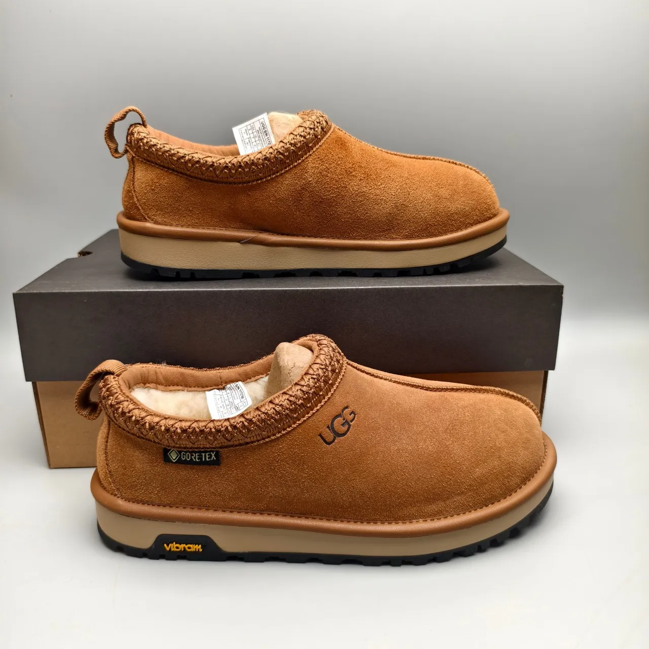 UGG Tasman Brown Beige Suede Upper Braided Collar Casual Shoes 5