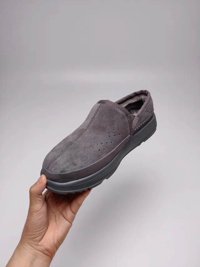 UGG Tasman Gray Suede Upper Perforated Vamp Casual Shoes 3