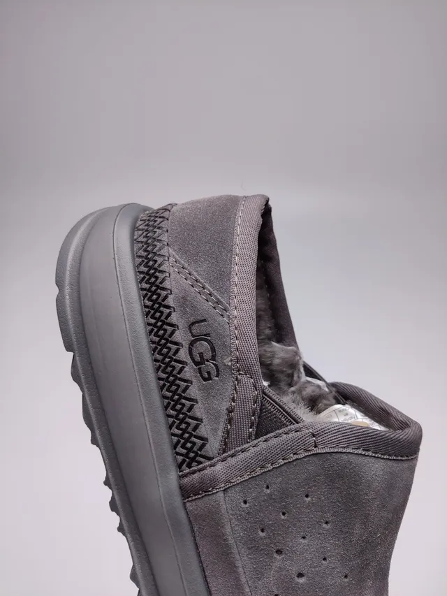 UGG Tasman Gray Suede Upper Perforated Vamp Casual Shoes 4