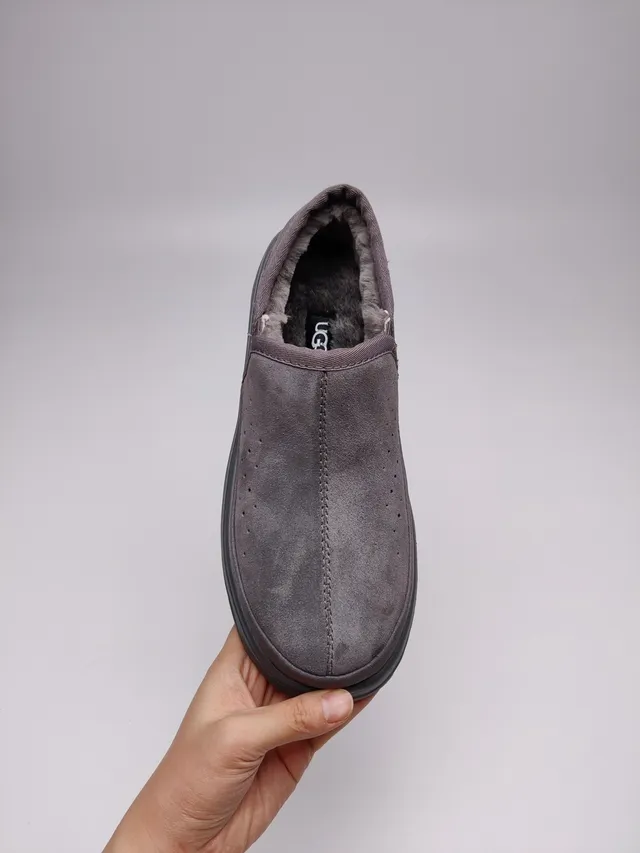 UGG Tasman Gray Suede Upper Perforated Vamp Casual Shoes 10