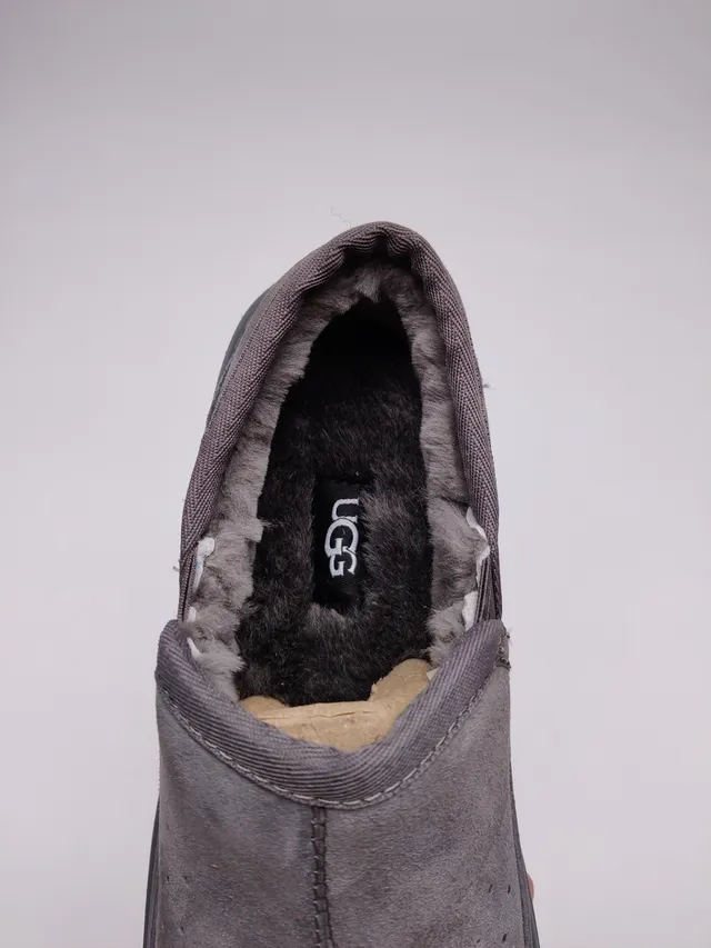 UGG Tasman Gray Suede Upper Perforated Vamp Casual Shoes 11
