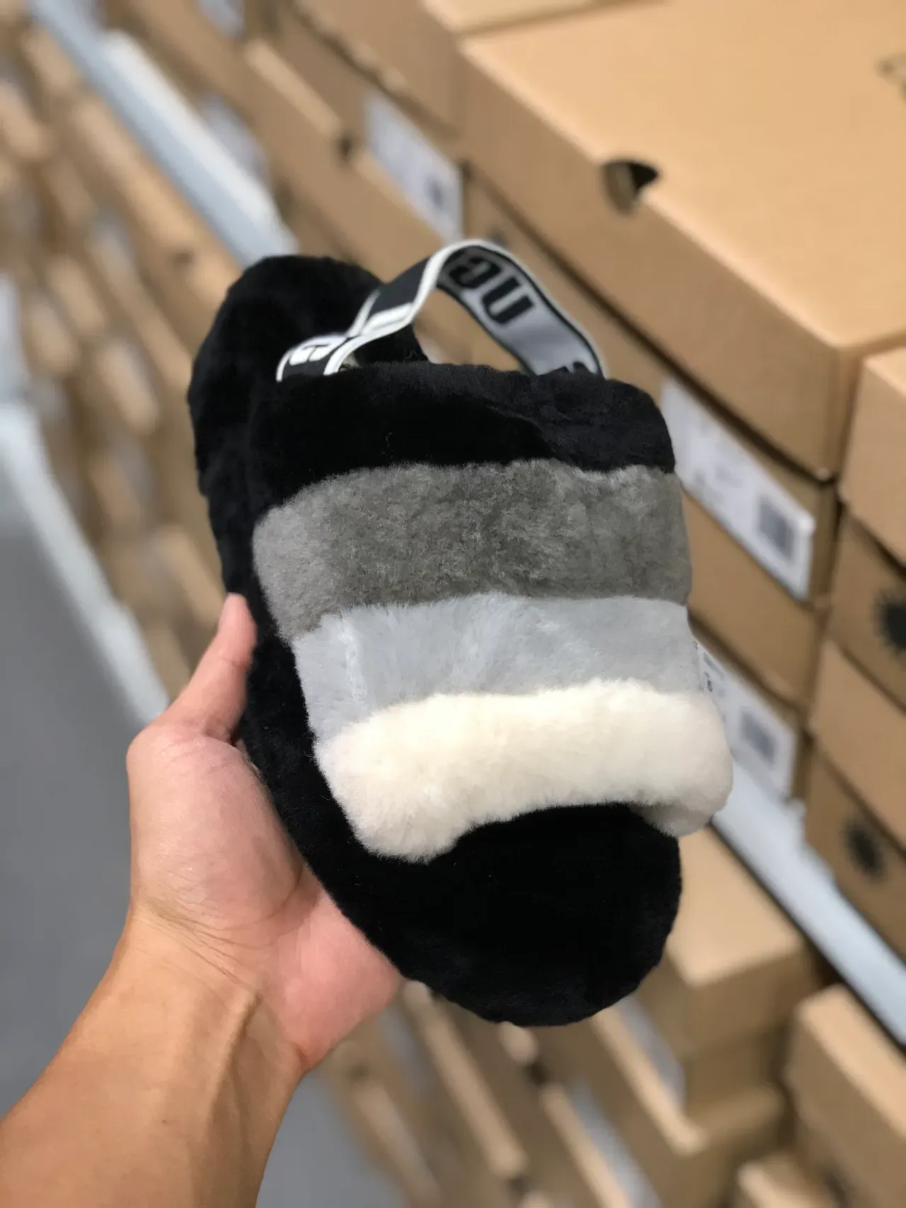 UGG Tasman Striped Shearling Slippers 6