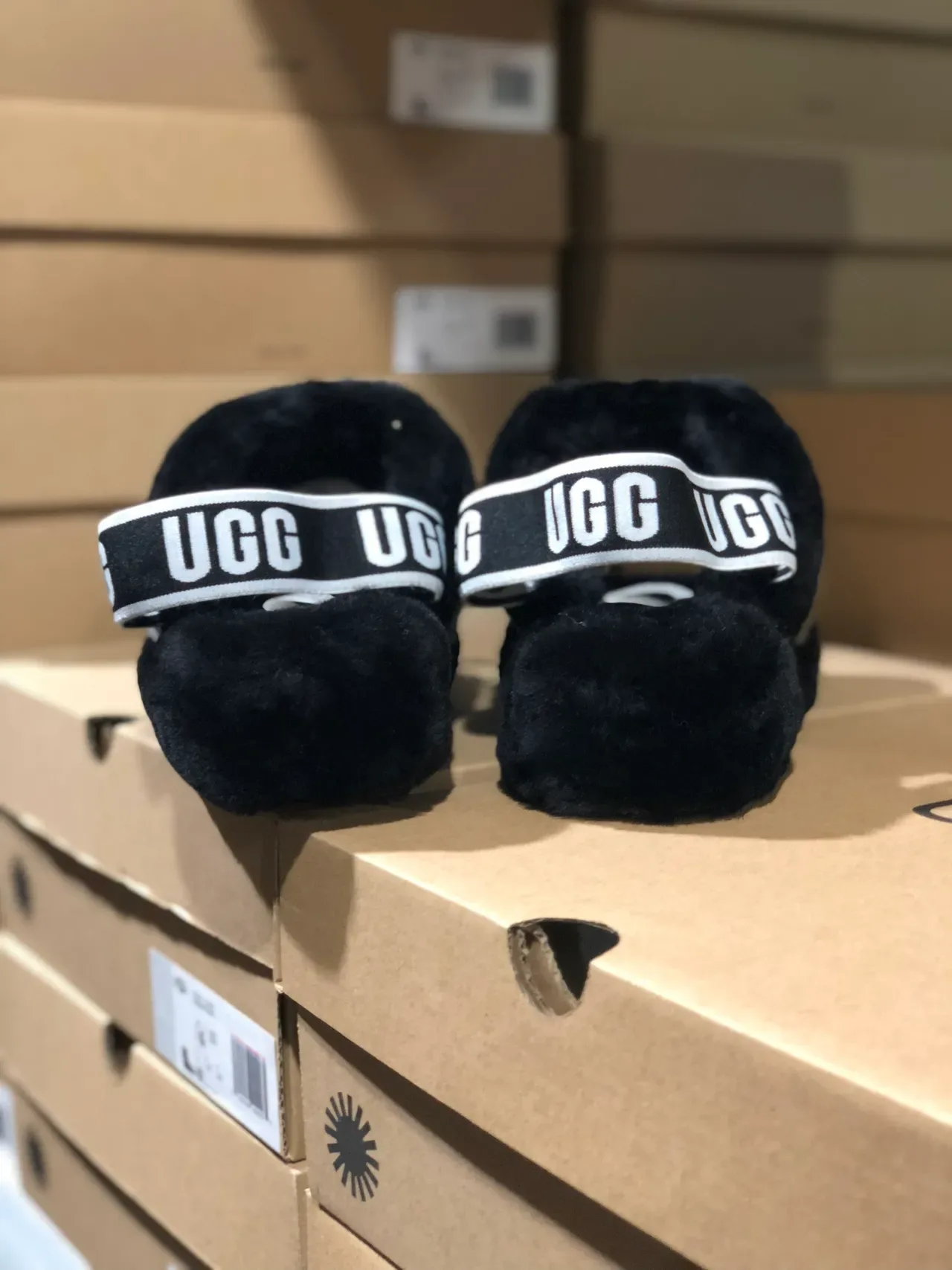 UGG Tasman Striped Shearling Slippers 8