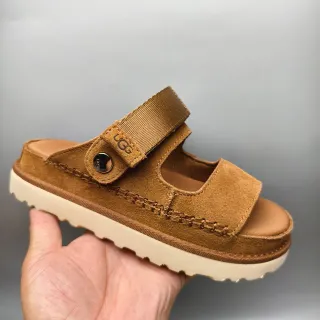 UGG Tasman تان جلد الغزال منصة كاجوال صندل