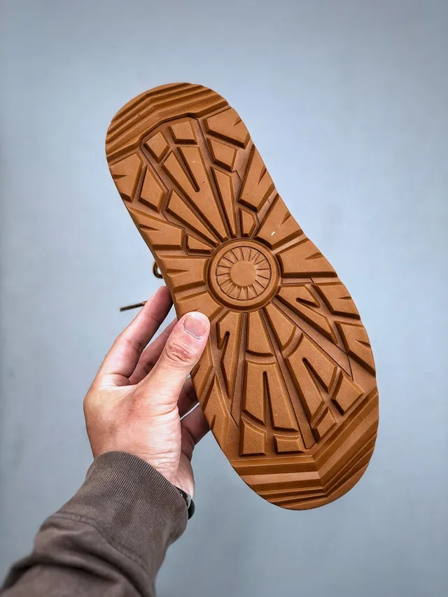 UGG Tasman Tan Suede Shearling-Lined Platform Snow Boots 4