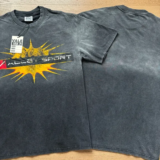 Vale Forever Acid-Wash Black Graphic Print Oversized T-Shirt 4