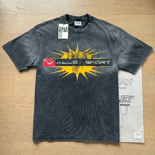 Vale Forever Acid-Wash Black Graphic Print Oversized T-Shirt 6