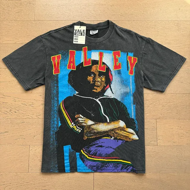 Vale Forever Valley Graphic Washed Charcoal T-Shirt 3
