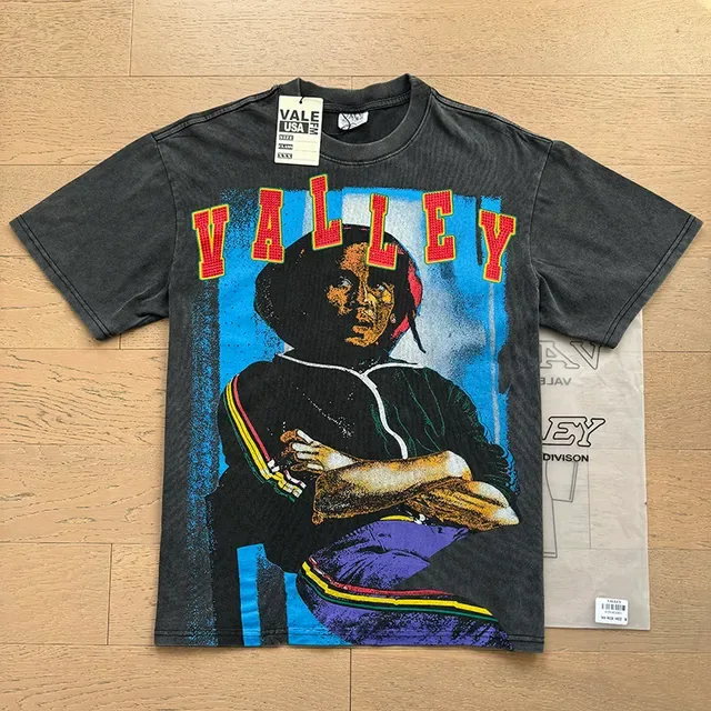 Vale Forever Valley Graphic Washed Charcoal T-Shirt 4