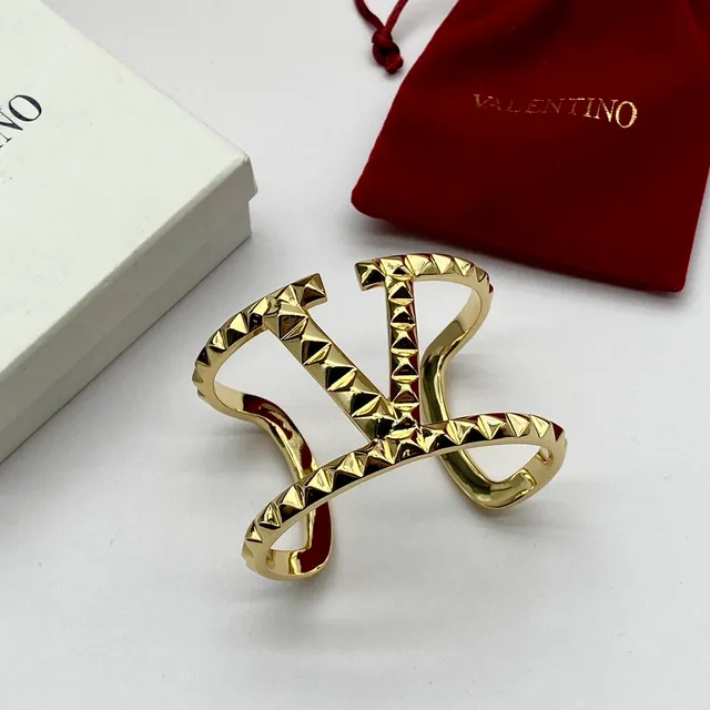 Valentino Rockstud Studded Open Cuff Bracelets 4