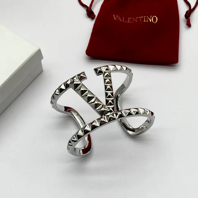 Valentino Rockstud Studded Open Cuff Bracelets 6
