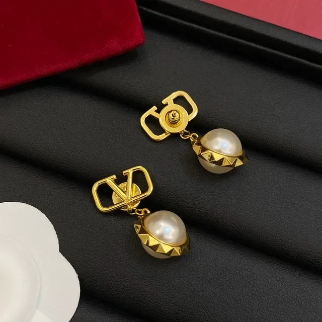 Valentino VLogo 珍珠垂坠耳环 2