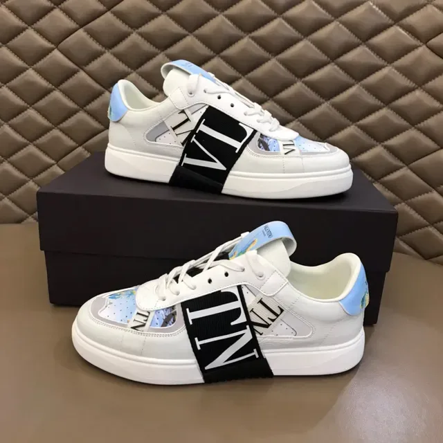 Valentino VLTN Runner White Black Blue Lifestyle Sneakers 7