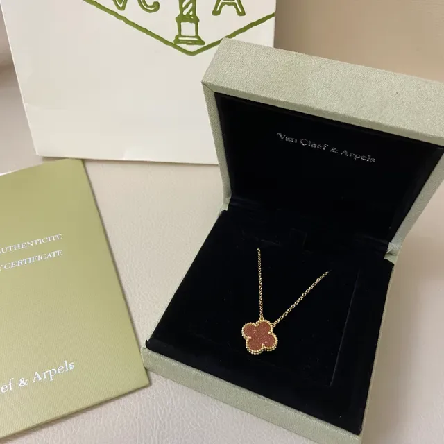 Van Cleef & Arpels Alhambra Four-Leaf Clover Enamel Pendant Necklaces 2