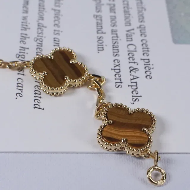 Van Cleef & Arpels Alhambra Ojo de Tigre Cuatro Motivos Pulsera 6