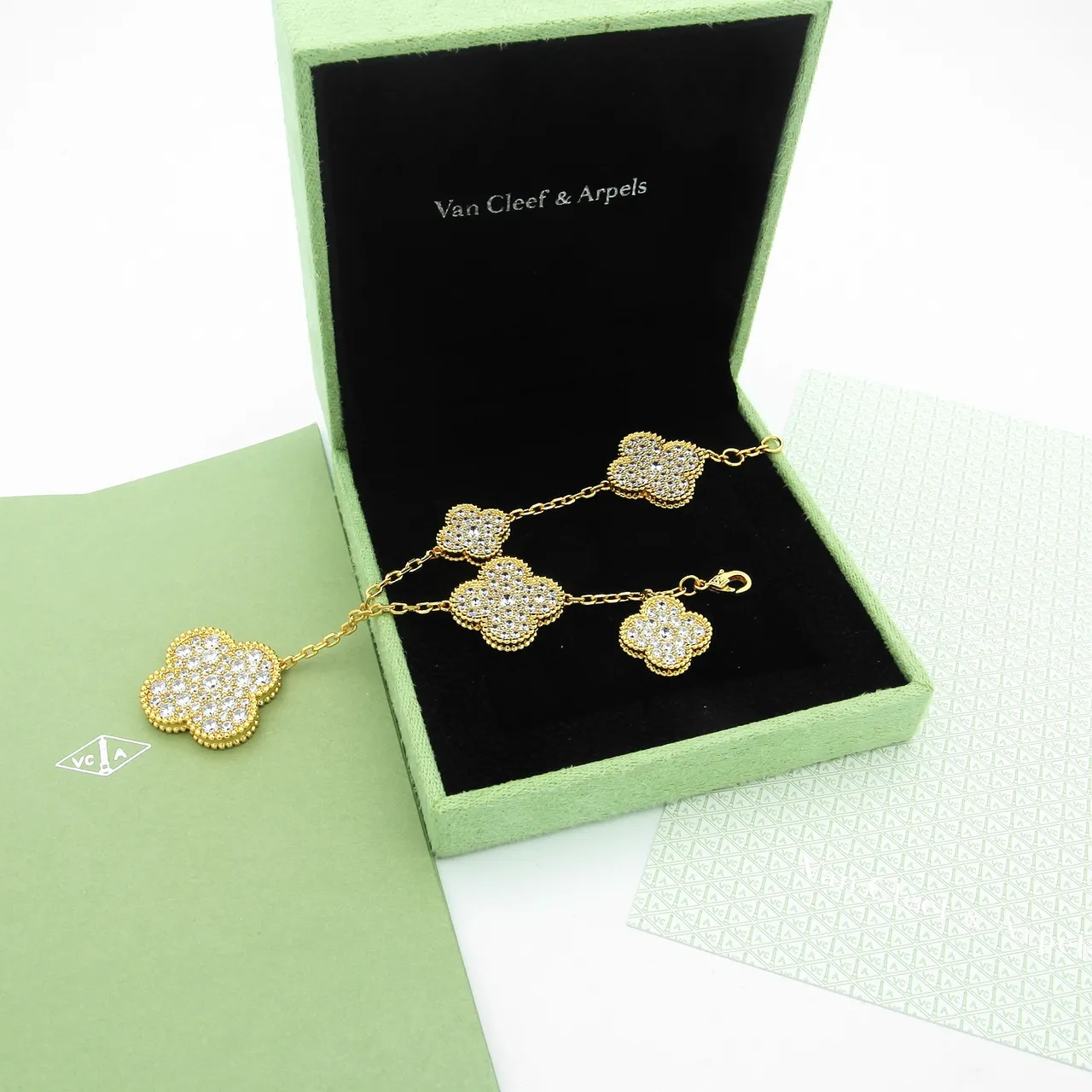 Van Cleef & Arpels Alhambra Triple Clover Pendant Necklace 2
