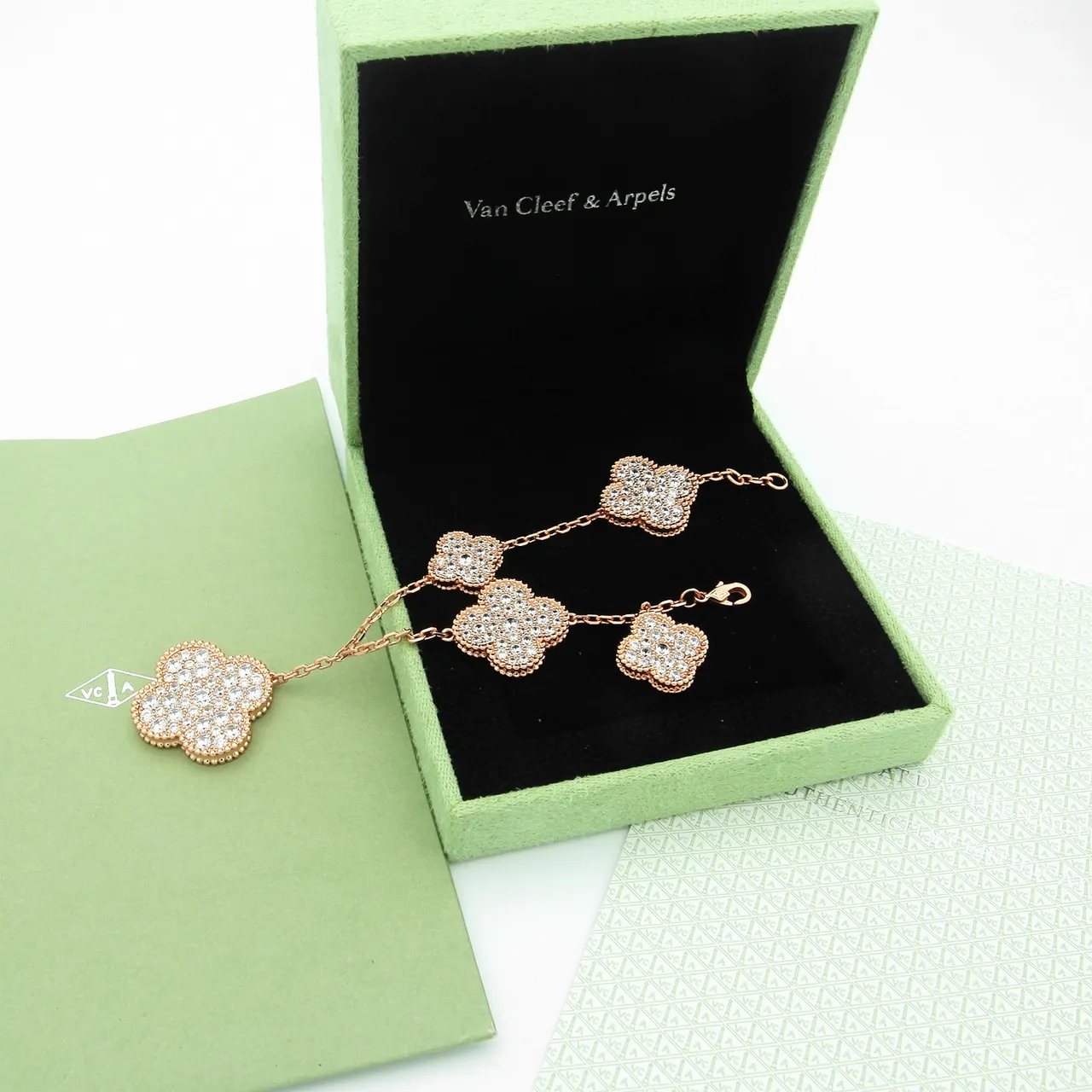 Van Cleef & Arpels Alhambra Triple Clover Pendant Necklace 3