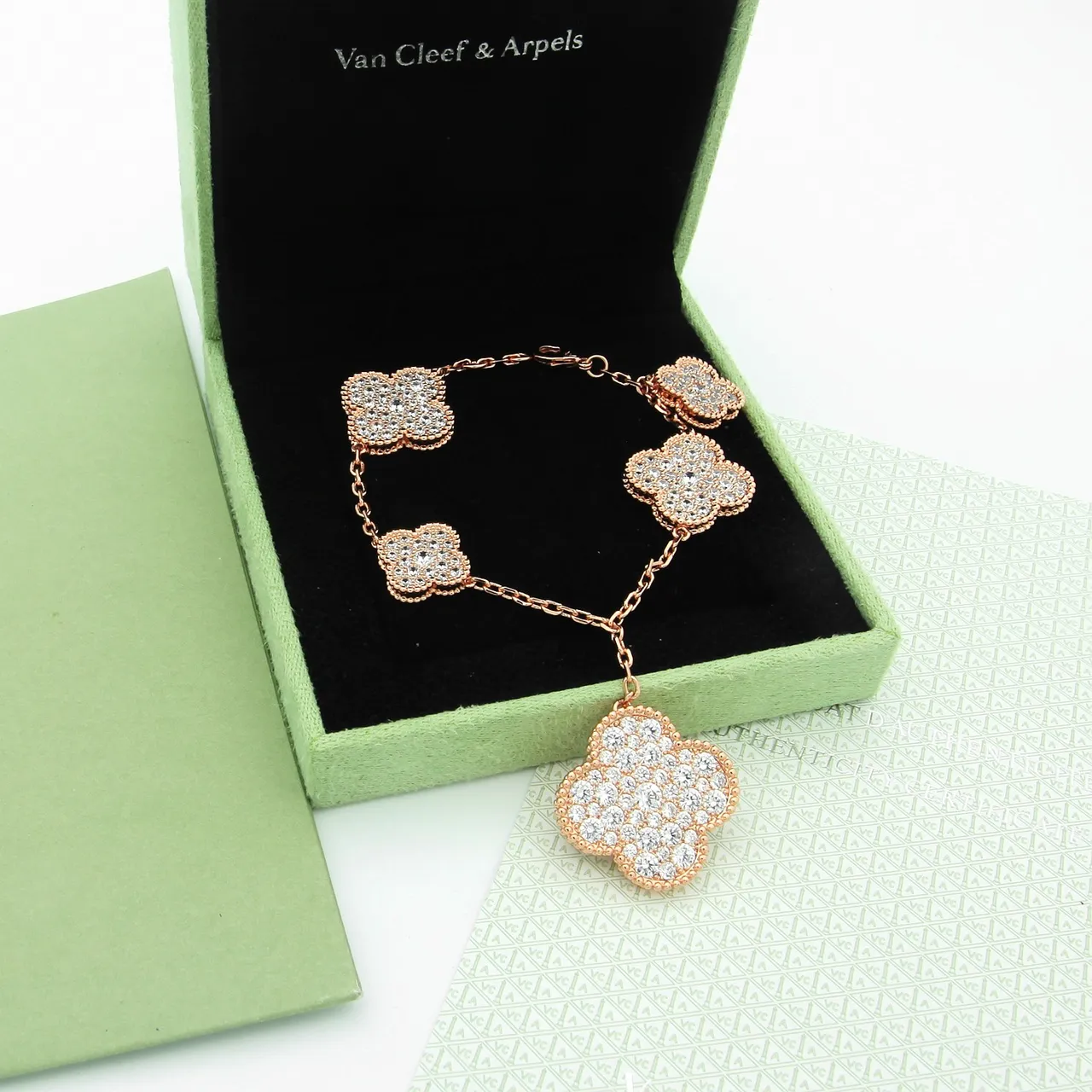 Van Cleef & Arpels Alhambra Triple Clover Pendant Necklace 4