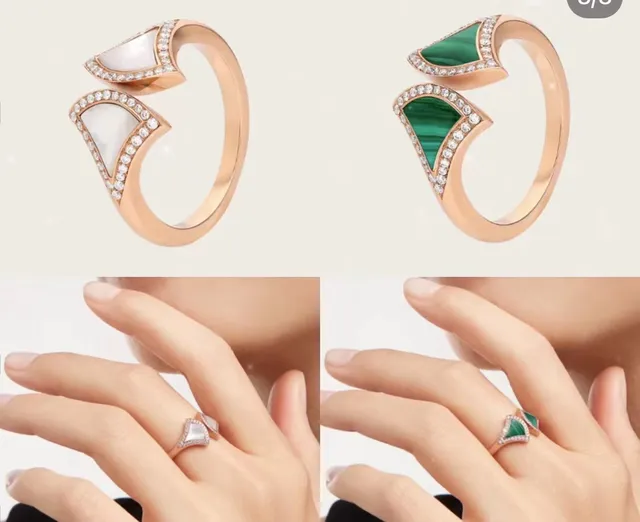 Van Cleef & Arpels Divas’ Dream Oro Rosa Nácar y Diamante Anillo 2