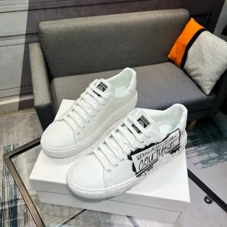 Versace Jeans Couture Tênis Lifestyle Brancos Graffiti Print