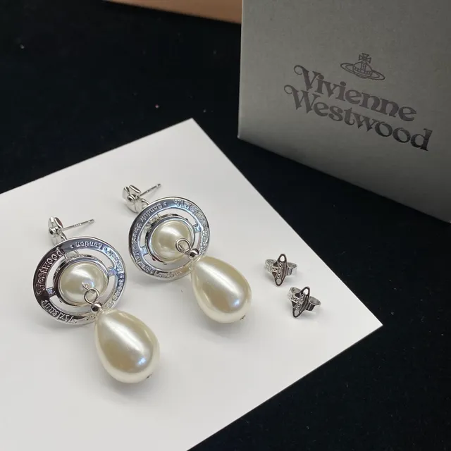 Vivienne Westwood أقراط خرز كروي متدلية 3