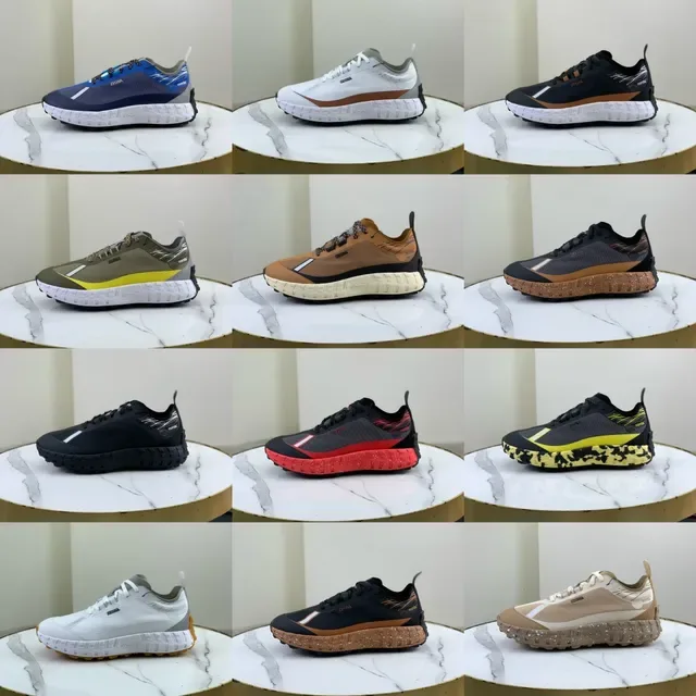 Zegna حذاء رياضي أسلوب حياة أزرق وأزرق بحري شبكي 2